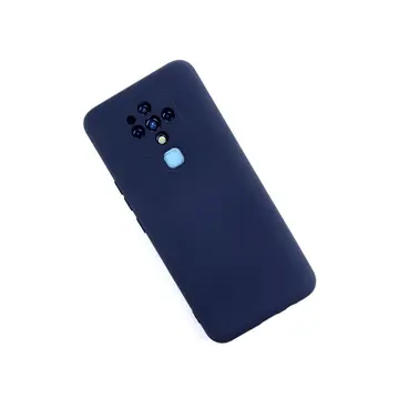 Tecno Camon 16 Kılıf Nano İçi Kadife Silikon - Lacivert