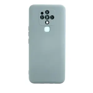 Tecno Camon 16 Kılıf Nano İçi Kadife Silikon - Buz Mavisi