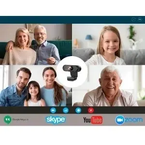 Webcam Orjınal 1080p Hd Konferans Kamera Dahili Mikrofon Görüntülü Sohbet Yayın Kamerası Hd Video
