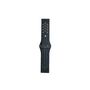 Watch 20mm Spor Delikli Kordon - Siyah-gri