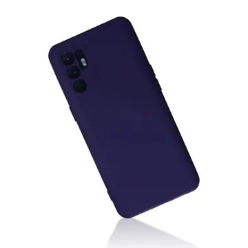 Oppo Reno 6 Kılıf Nano İçi Kadife Silikon - Mor