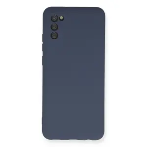 Samsung Galaxy A03s Kılıf Nano İçi Kadife Silikon - Gri