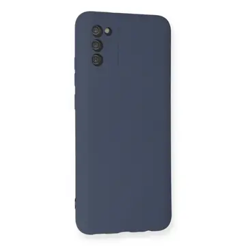 Samsung Galaxy A03s Kılıf Nano İçi Kadife Silikon - Gri