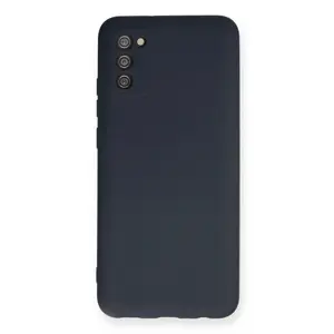 Samsung Galaxy A03s Kılıf Nano İçi Kadife Silikon - Lacivert