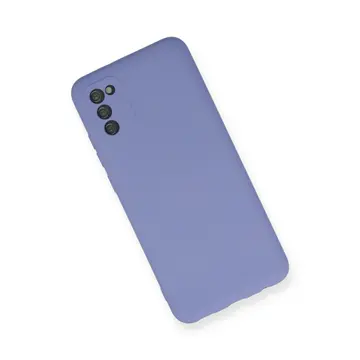 Samsung Galaxy A03s Kılıf Nano İçi Kadife Silikon - Lila