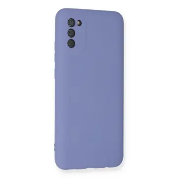 Samsung Galaxy A03s Kılıf Nano İçi Kadife Silikon - Lila