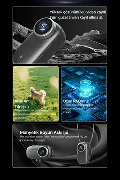 4k Ultra Hd Mini Wıfı Aksiyon Kamerası Taşınabilir Vücut Kamerası 1.47’hd Ekranlı Giyilebilir Video Kaydedici