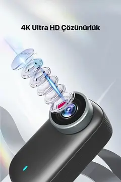 4k Ultra Hd Mini Wıfı Aksiyon Kamerası Taşınabilir Vücut Kamerası 1.47’hd Ekranlı Giyilebilir Video Kaydedici