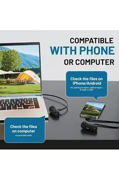 Mini Wıfı Aksiyon Kamerası 1080p Taşınabilir Vücut Kamerası Giyilebilir Video Kaydedici Siyah