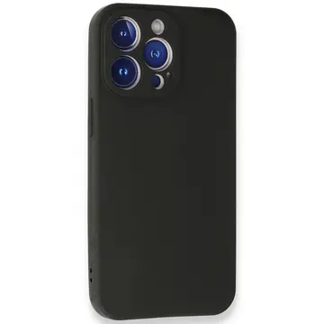 İphone 13 Pro Max Kılıf First Silikon - Siyah