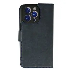 İphone 13 Pro Max Kılıf Trend S Plus Kapaklı Kılıf - Lacivert