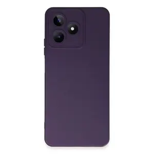 Realme C53 Kılıf Nano İçi Kadife Silikon - Mor