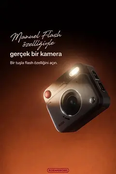 Nostaljik Tasarımı Retro Görünüm Kare Mini Foto Video Kamera 1080p Full Hd 32gb Kart Hediyeli
