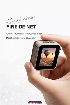Nostaljik Tasarımı Retro Görünüm Kare Mini Foto Video Kamera 1080p Full Hd 32gb Kart Hediyeli
