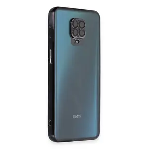 Xiaomi Redmi Note 9 Pro Kılıf Razer Lensli Silikon - Siyah