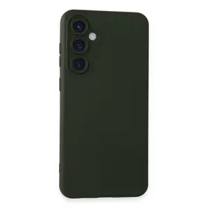 Samsung Galaxy S23 Fe Kılıf Nano İçi Kadife Silikon - Koyu Yeşil