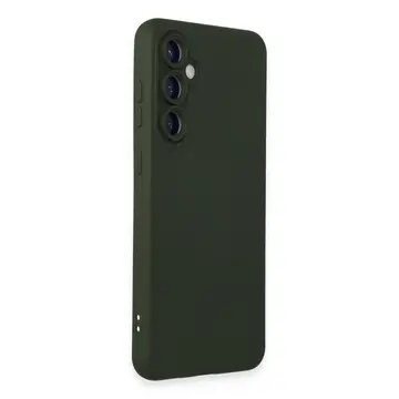 Samsung Galaxy S23 Fe Kılıf Nano İçi Kadife Silikon - Koyu Yeşil