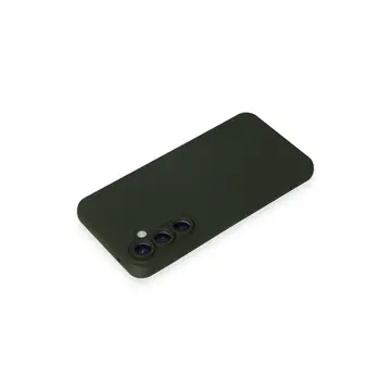 Samsung Galaxy S23 Fe Kılıf Nano İçi Kadife Silikon - Koyu Yeşil