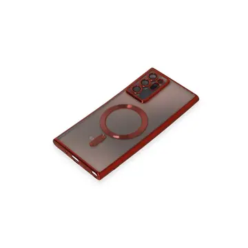 Samsung Galaxy Note 20 Ultra Kılıf Kross Magneticsafe Kapak - Kırmızı