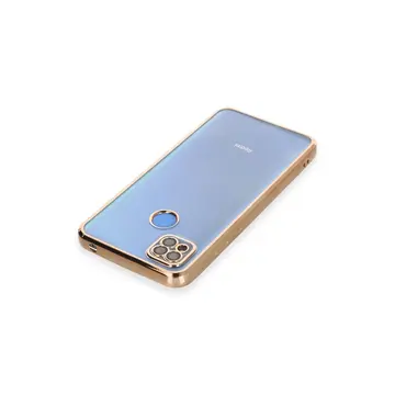 Xiaomi Redmi 9c Kılıf Razer Lensli Silikon - Gold