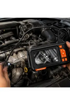 Ekranlı Tek Kameralı 10 Mt Sert Kablo Yılan Endoskop Kamera 8 Mm 4.3 Inc