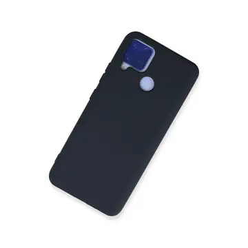 Realme C15 Kılıf Nano İçi Kadife Silikon - Lacivert