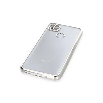 Xiaomi Redmi 9c Kılıf Razer Lensli Silikon - Gümüş