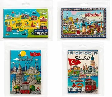 İstanbul Temalı Silikon Buzdolapı Süsü Magnet