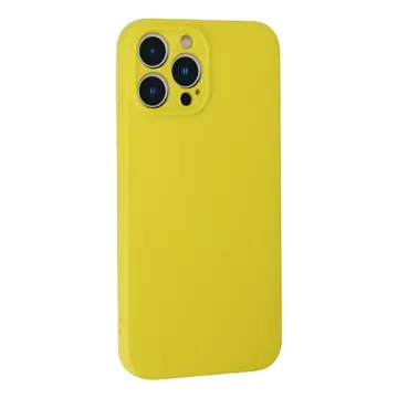 İphone 13 Pro Kılıf Nano İçi Kadife Silikon - Sarı