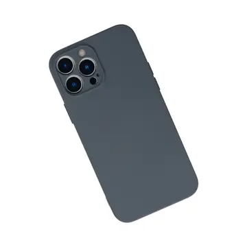İphone 13 Pro Kılıf Nano İçi Kadife Silikon - Gri