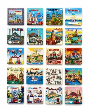 İstanbul Temalı Buzdolapı Süsü Magnet