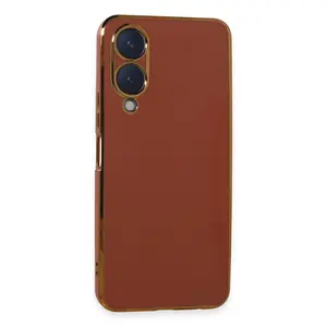 Vivo Y17s Kılıf Volet Silikon - Kırmızı