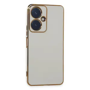 Vivo Y27 Kılıf Volet Silikon - Beyaz