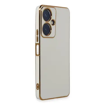 Vivo Y27 Kılıf Volet Silikon - Beyaz