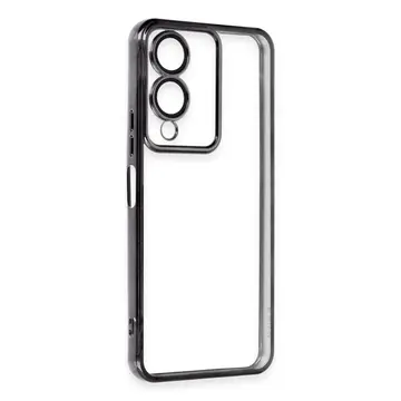 Vivo Y17s Kılıf Razer Lensli Silikon - Siyah