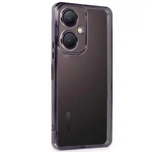 Vivo Y27 Kılıf Razer Lensli Silikon - Mor