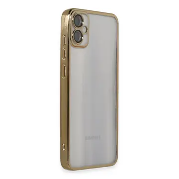 Samsung Galaxy A05 Kılıf Razer Lensli Silikon - Gold