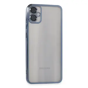 Samsung Galaxy A05 Kılıf Razer Lensli Silikon - Lacivert