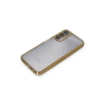 Samsung Galaxy A05s Kılıf Razer Lensli Silikon - Gold