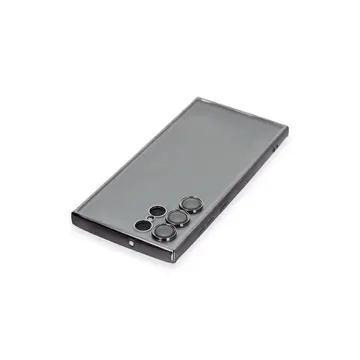 Samsung Galaxy S22 Ultra Kılıf Razer Lensli Silikon - Siyah