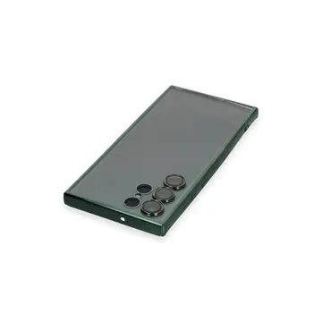 Samsung Galaxy S22 Ultra Kılıf Razer Lensli Silikon - Yeşil