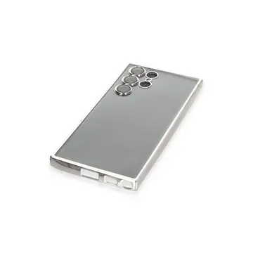 Samsung Galaxy S22 Ultra Kılıf Razer Lensli Silikon - Gümüş