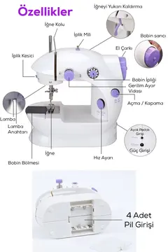 Mini Ev Tipi Dikiş Makinası