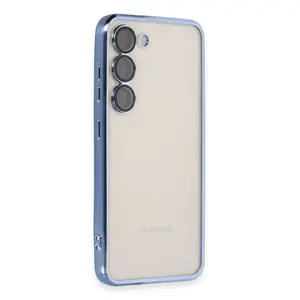 Samsung Galaxy S23 Kılıf Razer Lensli Silikon - Açık Mavi