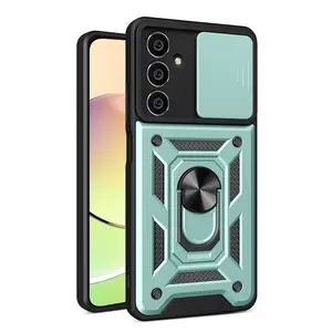 Samsung Galaxy A25 5g Kılıf Pars Lens Yüzüklü Silikon - Yeşil