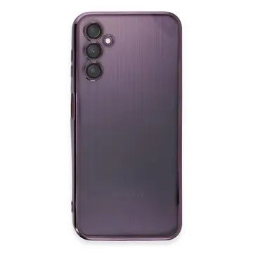 Samsung Galaxy A14 4g Kılıf Razer Lensli Silikon - Mor