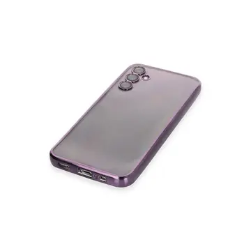 Samsung Galaxy A14 4g Kılıf Razer Lensli Silikon - Mor
