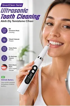 Ultrasonik Diş Temizleme Cihazı 5 Modlu Akıllı Diş Tartarı Ve Plak Temizleyici