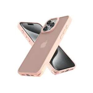 İphone 14 Pro Kılıf Elegant Kapak - Pudra