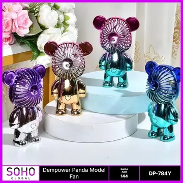 Panda Model Mini Fan 3 Kademeli